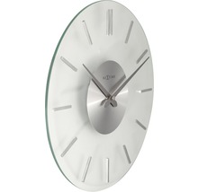 Horloge murale Stripe aluminium/verre Ø 31 cm