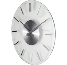 Horloge murale Stripe aluminium/verre Ø 31 cm