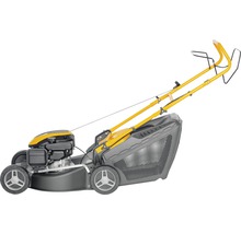 Tracteur de pelouse avec bac de ramassage pour le jardin