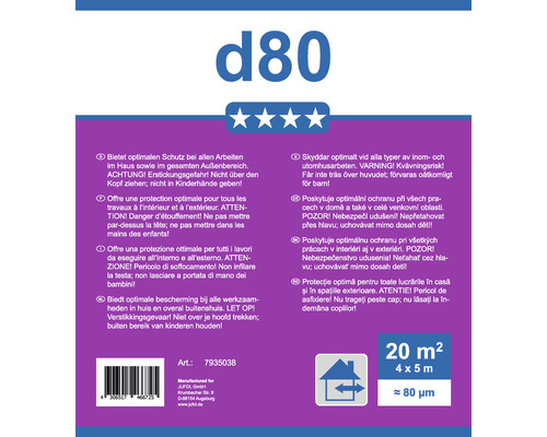 Informations sur le produit d80