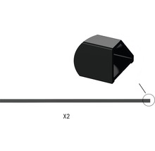 Kunststoff Abschlussprofil und Eckverbinder im Set