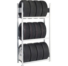 Étagère à pneus Schulte étagère de base zinguée 2750x1150x400 mm 4 niveaux capacité de charge 600 kg-thumb-0
