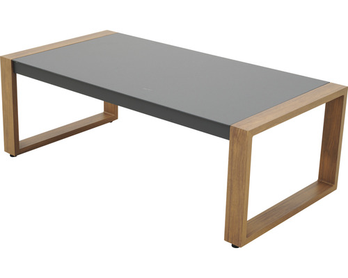 Table basse rectangulaire avec plateau et cadre en bois