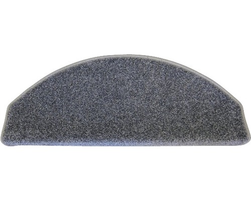 Tapis d'escalier Mount Twist demi-rond gris 23,5x65x4,5 cm