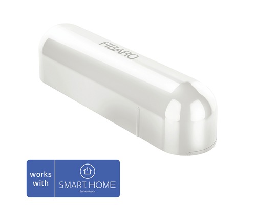 Contact de porte et fenêtre Fibaro blanc SMART HOME by hornbach avec capteur de température