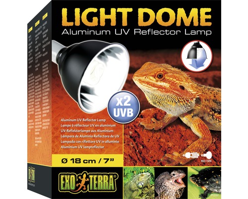 Réflecteur UV Exo Terra aluminium, 18 cm