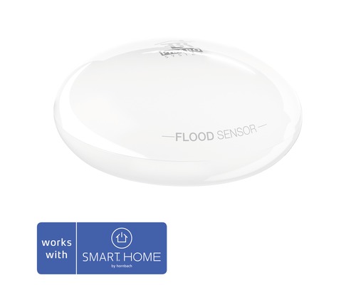 Fibaro Wassermelder mit Temperatursensor - Kompatibel mit SMART HOME by hornbach