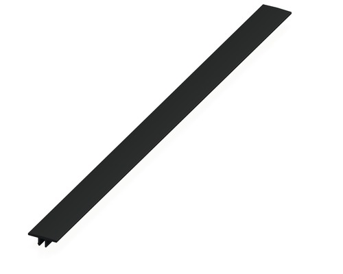 Profilé de recouvrement Alfer coaxis 16 x1000 mm, plastique noir