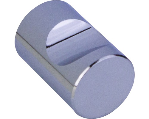 Bouton de meuble métal brillant/chrome rond ØxH 20/30 mm