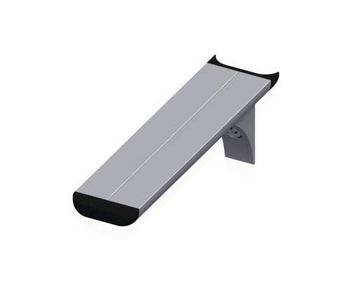Alfer coaxis®-Regalträger, T 150 x H 51 mm, Aluminium blank
