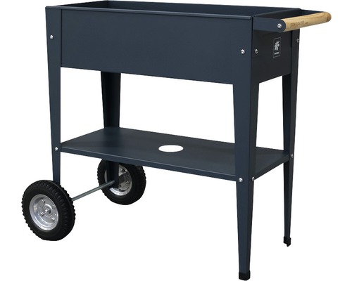 Hochbeetwagen mit Rädern und Ablagefläche