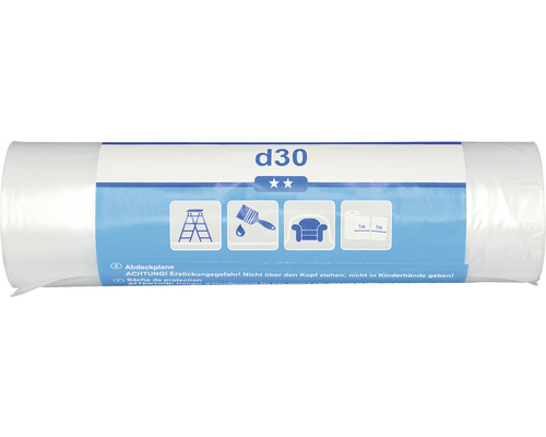 Bâche de recouvrement D30 transparent 2 x 12m