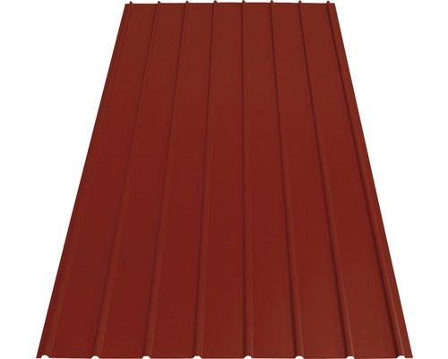 Tôle trapézoïdale PRECIT H12 rouge brun RAL 3011 2000 x 910 x 0,4 mm