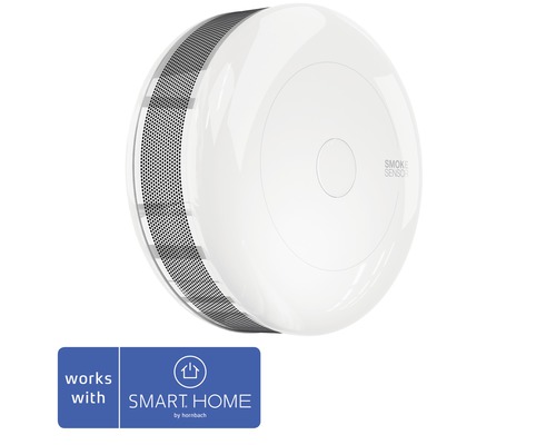 Détecteur de fumée Fibaro avec capteur de température - compatible avec SMART HOME by hornbach EN14604:2002