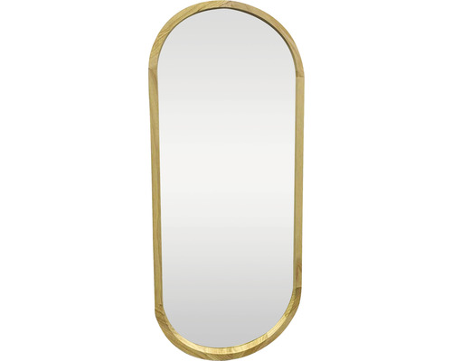 Miroir ovale bois 37x97