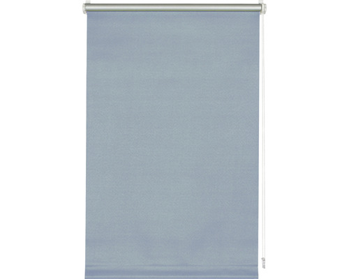Store à clipser occultant sans perçage thermo pour fenêtres et portes bleu fumé 45x150 cm avec support de serrage