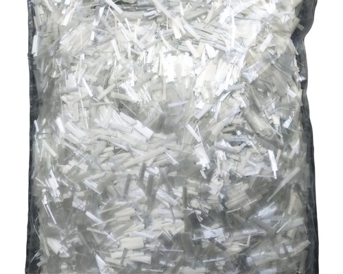 Coupe de fibres de verre dans un emballage