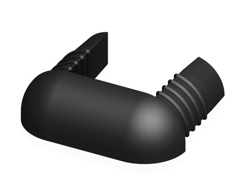 Alfer coaxis®-Abschlusskappe, B 35,5 x H 11 x T 9,5 mm, Kunststoff schwarz, 2 Stück
