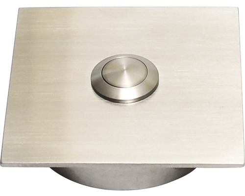 Quadratischer Spültischablauf aus Metall