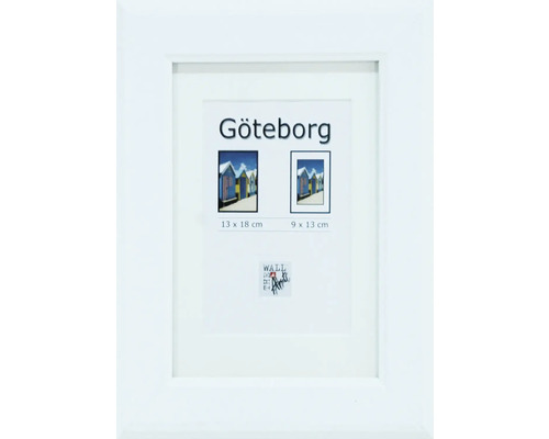 Cadre en bois Göteborg blanc 13x18 cm Cadre en bois Göteborg blanc 13x18 cm