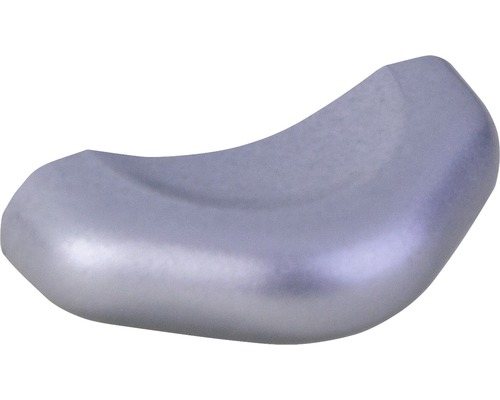 Möbelgriff Kunststoff silber/lackiert Lochabstand 32 mm LxH 46/23 mm
