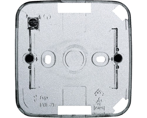 Boîtier en saillie simple pour inserts Busch-Jaeger 1701-83 Future Linear alu argenté