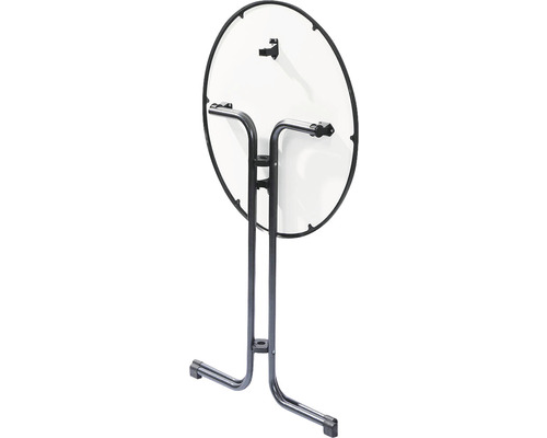 Runder Bistrotisch mit Klappfunktion für den Aussenbereich