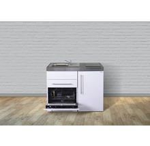 Cuisines Stengel mini-cuisine avec appareils Premiumline 110 cm blanc brillant prémontée variante gauche 1011068064100