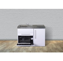 Cuisines Stengel mini-cuisine avec appareils Premiumline 120 cm blanc brillant prémontée variante gauche 1012039068100