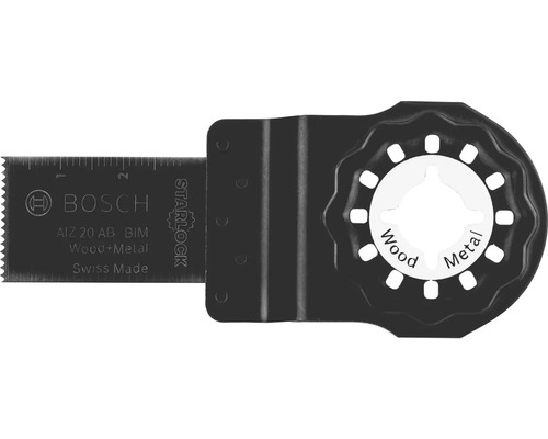 Lame de scie plongeante Bosch AIZ 20 AB BIM pour le sciage du bois et du métal