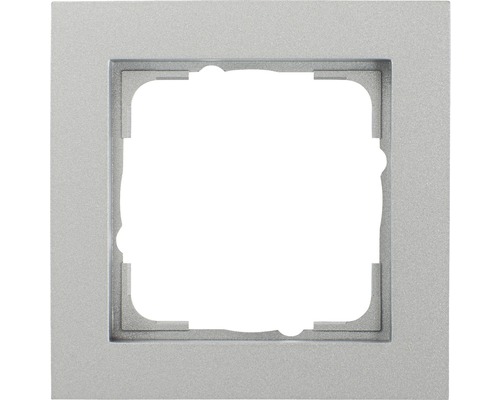 Plaque d'interrupteur simple encadrement Gira E2 aluminium