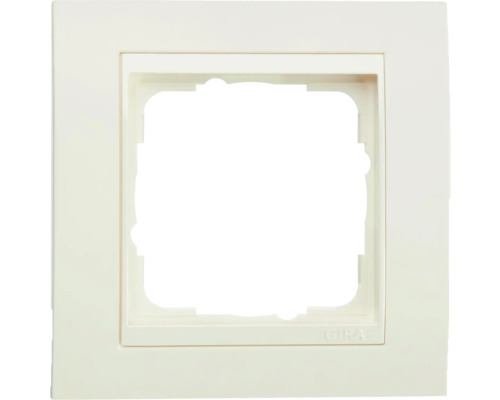 Plaque d'interrupteur simple encadrement Gira Event blanc pur mat satiné Cadre de recouvrement Gira