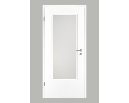 Porte intérieure Pertura Yori CPL blanc (semblable à RAL 9010) 98,5x211,0 cm gauche avec découpe G3 (sans vitrage)