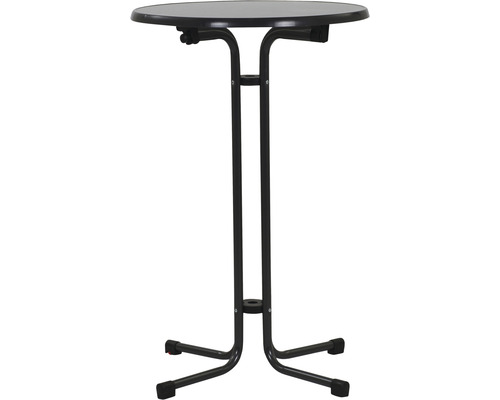 Table haute MFG Ø 70 cm anthracite