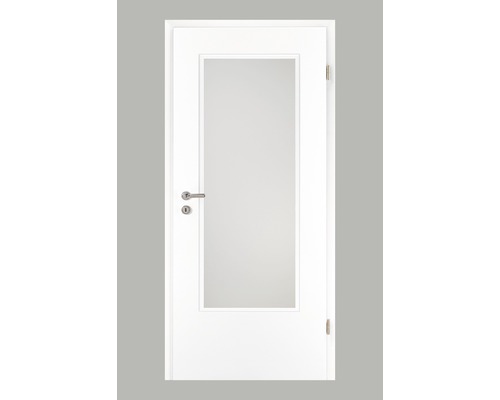 Porte intérieure Pertura Yori CPL blanc (semblable à RAL 9010) 98,5x211,0 cm droite avec découpe G3 (sans vitrage)