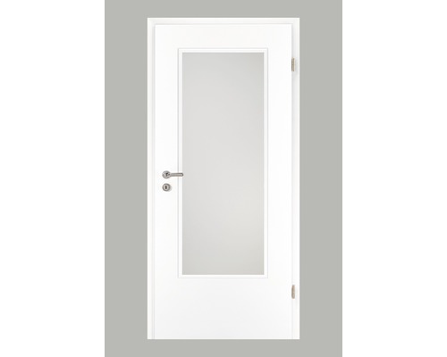 Porte intérieure Pertura Yori CPL blanc (semblable à RAL 9010) 73,5x198,5 cm droite avec découpe G3 (sans vitrage)