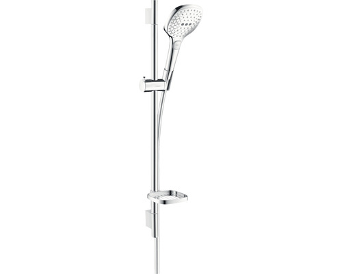 Ensemble barre de douche hansgrohe Raindance Select E 120 3jet chrome brillant longueur de barre 718 mm 26620000