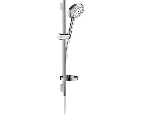 Ensemble barre de douche hansgrohe Raindance Select S 120 3jet PowderRain chrome brillant longueur de barre 718 mm 27654000