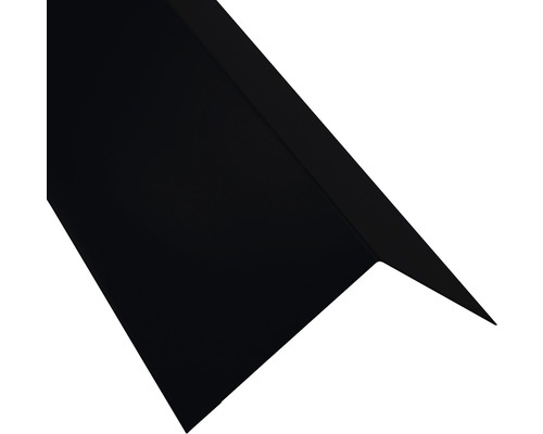 Faîtage droit PRECIT pour tôle trapézoïdale noir foncé RAL 9005 2000 x 95 x 95 mm (épaisseur du matériau = 0,4 mm)