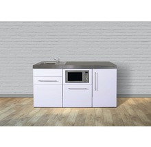 Cuisines Stengel kitchenette avec appareils Premiumline 170 cm blanc brillant prémontée variante gauche 1017003066100