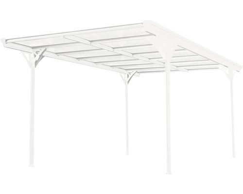 Freistehendes Terrassendach mit Polycarbonatplatten