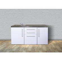 Cuisines Stengel kitchenette avec appareils Premiumline 170 cm blanc brillant prémontée variante gauche 1017008016100