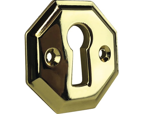 Plaque pour clé métal brillant/or Lxlxh 30x30x3 mm