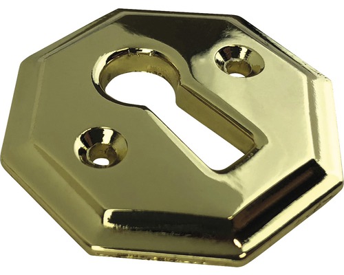 Schlüsselrosette aus Metall, achteckig