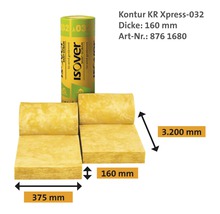ISOVER Kerndämm-Rollfilz Kontur KR Xpress Wärmedämmung von Aussenwänden WLG 032 3200 mm x 375 mm x 160 mm