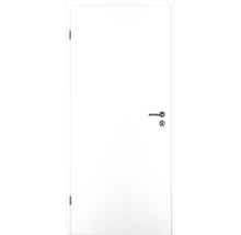 Porte intérieure blanche avec poignée de porte et serrure