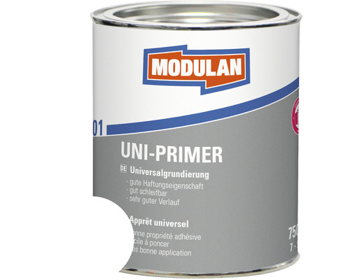 Sous-couche MODULAN 6001 Uni blanc 750 ml Modulan Uni Primer dans un seau métallique