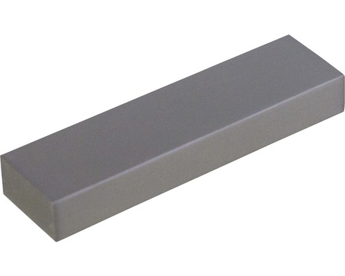 Poignée de meuble en aluminium mat/nickel, distance entre les trous 64 mm, Lxlxh 72/10/20 mm