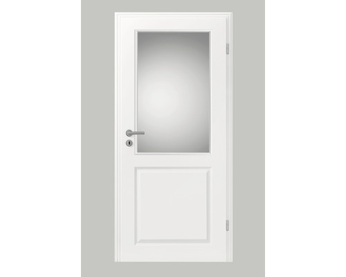 Porte intérieure Pertura Pila 03 blanc (semblable à RAL 9010) 73,5x198,5 cm droite avec découpe GR (sans vitrage)