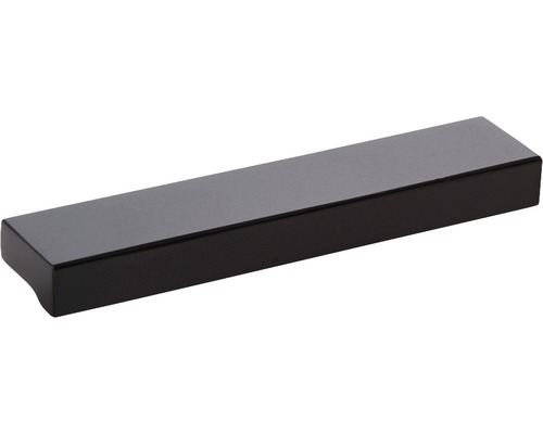 Poignée de meuble en aluminium bruni, distance entre les trous 64 mm, Lxlxh 100/10/20 mm